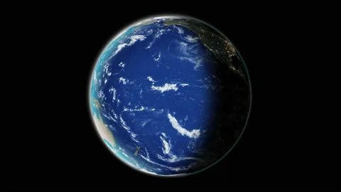 Planet earth rotation in space Stock Footage 171060047