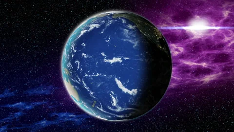 Planet earth rotation in space Stock Footage 171060217