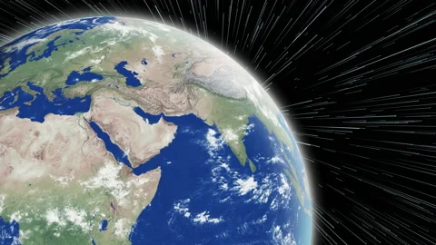 Planet earth rotation in space Stock Footage 172107577