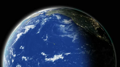 Planet earth rotation in space Stock Footage 172110247