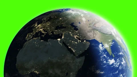 Planet earth rotation in space Stock Footage 172134939