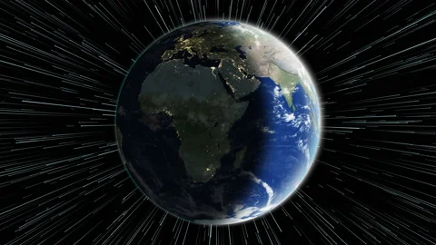 Planet earth rotation in space Stock Footage 180176984