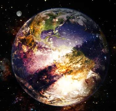 Planet Earth. Science art. Elements of this image furnished by NASA イラスト素材