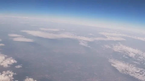 Planet Earth seen from an airplane window Stock Footage 158041979