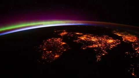 Planet Earth seen from the International Space Station Stock Footage 107451069