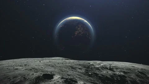 moon as seen from earth