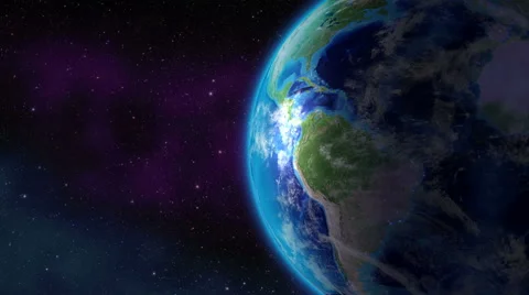 Planet Earth seen from space Stock Footage 40271486