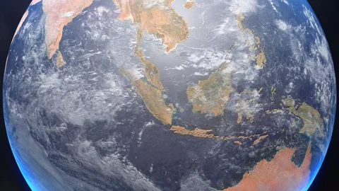 Planet earth seen from space with viruses Stock Footage 127633960