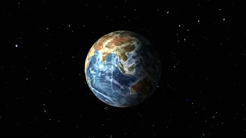 Planet Earth slowly spinning Stock Footage 160836802