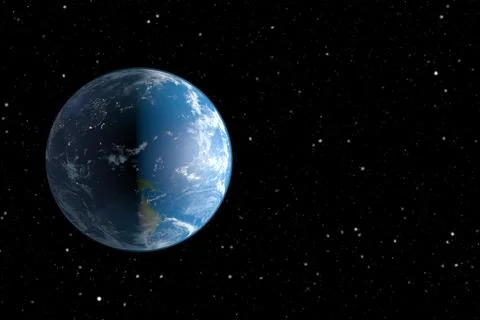 Planet Earth - Solar System Stock Illustration