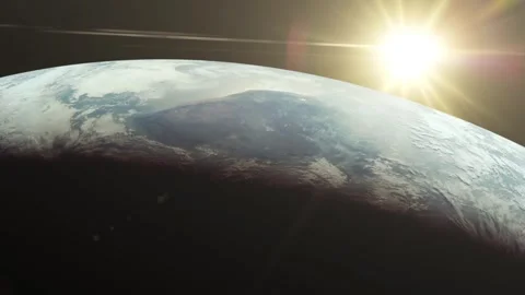 Planet earth from space. 3d animation Stock Footage 259948870