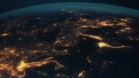 Planet earth from space. 3D render Stock Footage 133325140