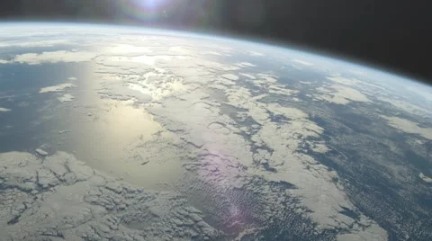 Planet earth from space, from above, sun light. Stock Footage 59506536