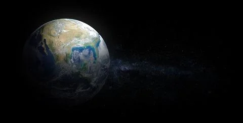Planet Earth on space background. Elements of this image furnished by NASA. 스톡 사진