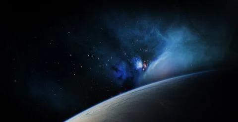 Planet Earth on space background. Elements of this image furnished by NASA. Stock Photos