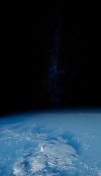 Planet Earth on space background. Elements of this image furnished by NASA. Stock Photos