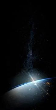 Planet Earth on space background. Elements of this image furnished by NASA. 写真素材