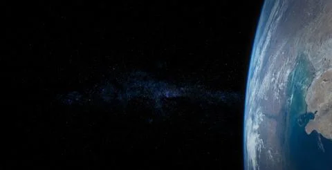 Planet Earth on space background. Elements of this image furnished by NASA. 스톡 사진