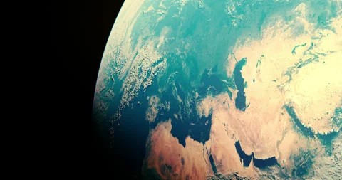 Planet earth in space. cinematic look of planet earth in space Stock Footage 339708079