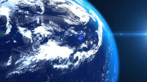 Planet earth from the space closeup. Stock Illustration