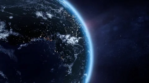 Planet earth from space, earth globe view from space Stock Footage 246763935