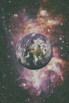 Planet Earth from space. Elements of this image furnished by NASA. Earth a... Stockfoto's
