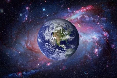Planet Earth from space. Elements of this image furnished by NASA. Earth a... Stockfoto's