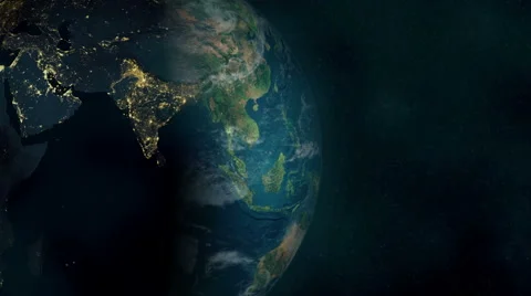 Planet Earth Space Exploration (3D Animated Background) 1 Stock Footage 62053592