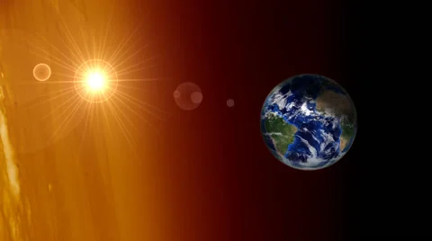 Planet earth in space Stock Footage 66277565