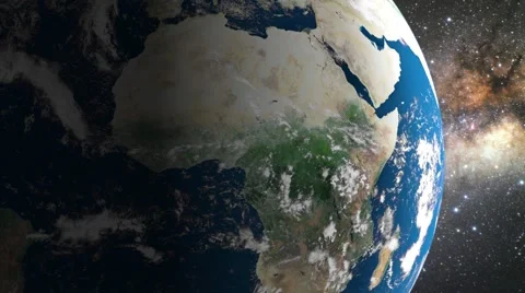 Planet earth in space Stock Footage 68188785