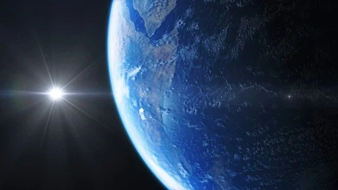 Planet earth from space Stock Footage 96674494