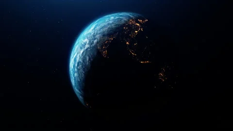 PLANET EARTH FROM SPACE Stock Footage 136517779