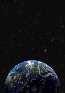 Planet Earth from space Stock Illustration