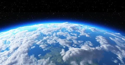 The planet earth in space Illustrazione stock