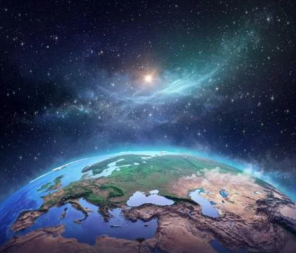 Planet Earth from space Stock Illustration
