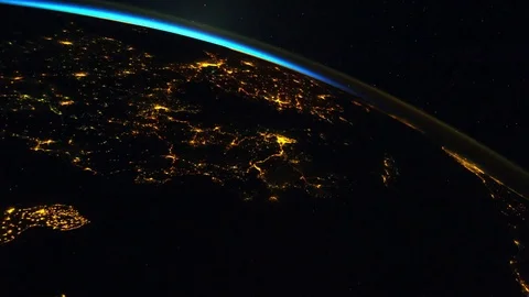 Planet Earth from Space, International Space Station point of view Stock Footage