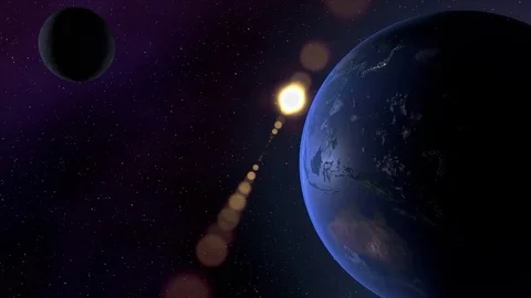 Planet earth from space. Loop able. Stock Footage 73977449