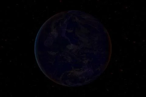 Planet earth from the space at night . Elements of this image furnished by NA Foto stock