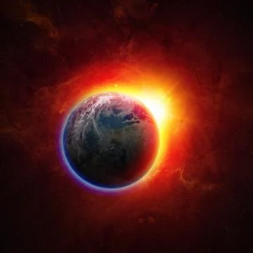 Planet earth in space Foto stock