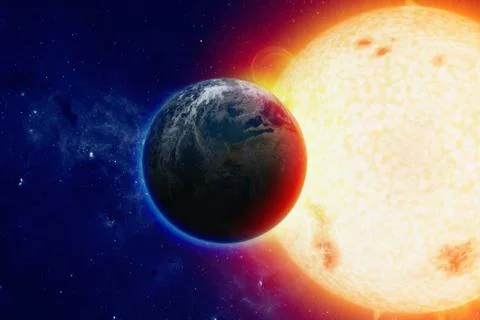 Planet earth in space Stock Photos