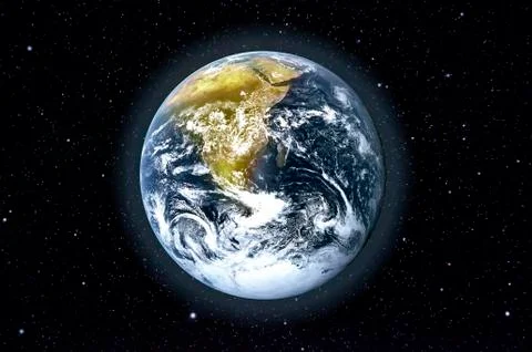 Planet Earth in space Stock Photos