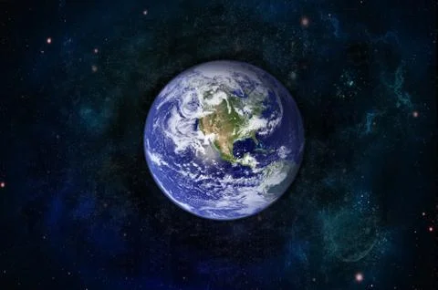 Planet earth in space Stock Photos