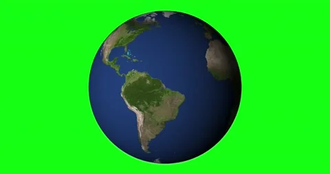 Planet earth from space. Planet rotating animation. Full revolution of the p Stock Footage 159407040