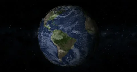 Planet earth from space. Planet rotating animation. 스톡 동영상 159409205