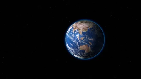 Planet Earth Space Stars v2 Stock Footage 55201076