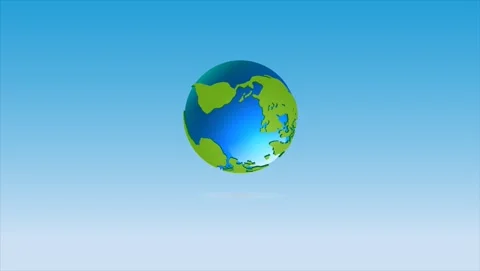 Planet Earth Spin  Environmental &amp; Global Concept Stock Footage 311133222