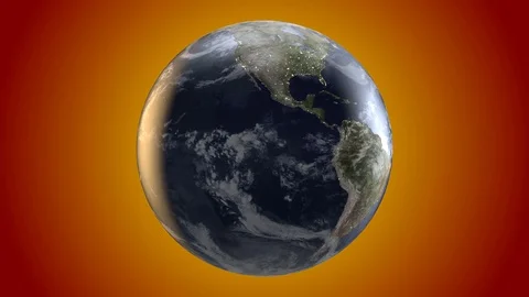 Planet Earth spin loop Stock Footage 87487783