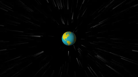 Planet Earth Spinning in Outer Space with Other Celestial Bodies Stock Footage 31694683