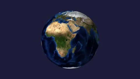 planet earth spinning realistic 4k anima... | Stock Video | Pond5