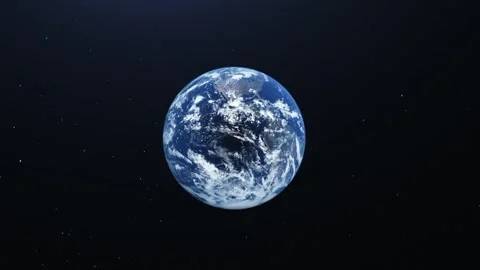 Planet Earth with Star Background | Earth in Outer Space Video stock 314125842